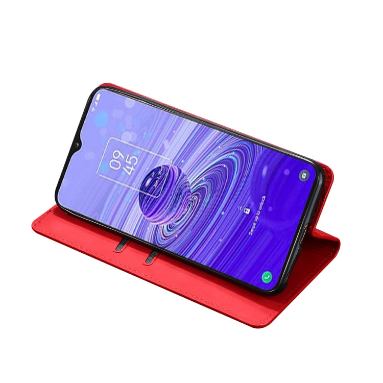 For TCL 40R 5G Skin Feel Magnetic Horizontal Flip Leather Phone Case