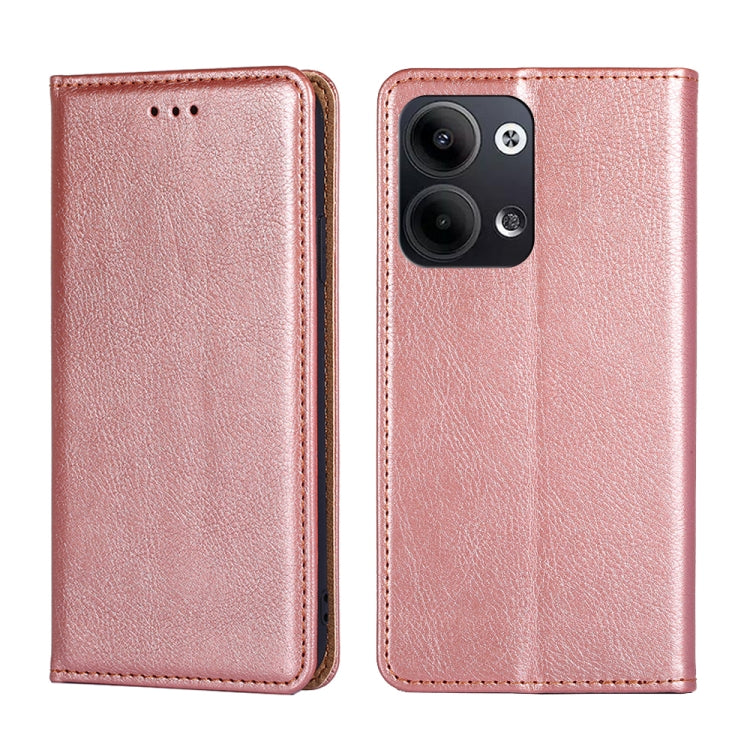 For OPPO Reno9 5G / Reno9 Pro 5G Gloss Oil Solid Color Magnetic Leather Phone Case