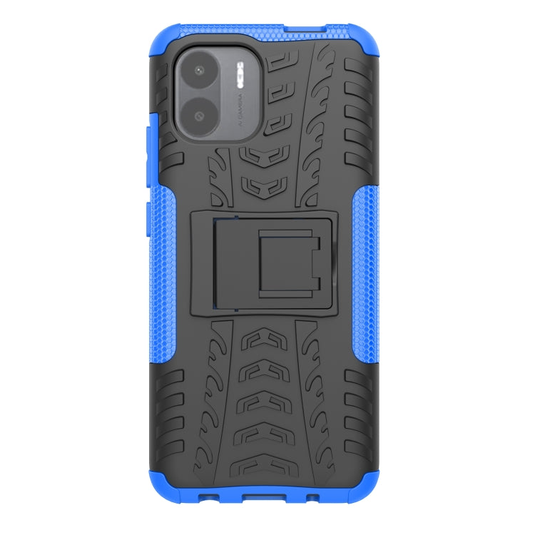 For Xiaomi Redmi A1 4G Tire Texture TPU + PC Phone Case with Holder