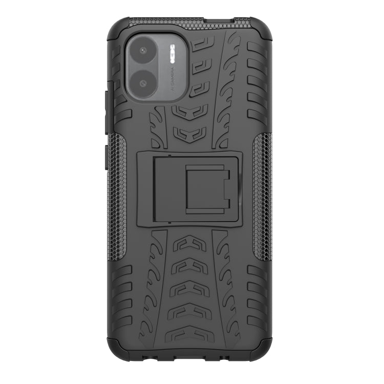 For Xiaomi Redmi A1 4G Tire Texture TPU + PC Phone Case with Holder