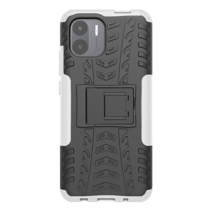 For Xiaomi Redmi A1 4G Tire Texture TPU + PC Phone Case with Holder