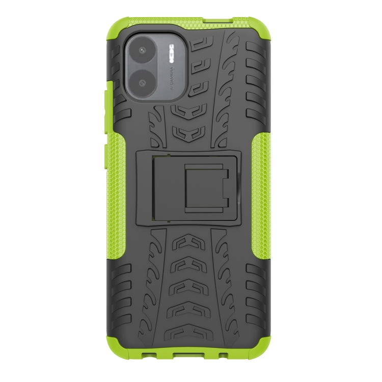 For Xiaomi Redmi A1 4G Tire Texture TPU + PC Phone Case with Holder