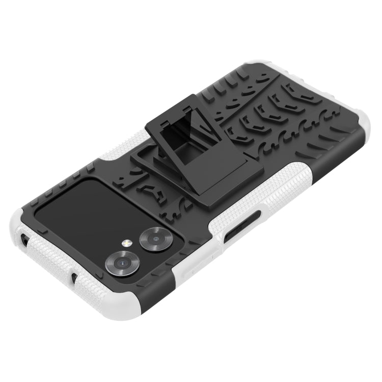 For Xiaomi Poco M4 Tire Texture TPU + PC Phone Case with Holder