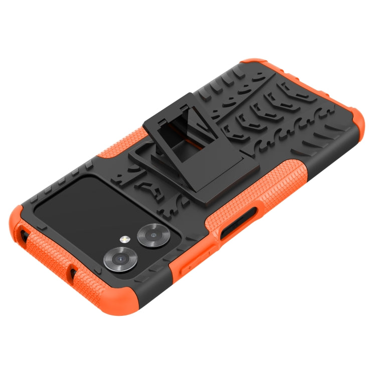 For Xiaomi Poco M4 Tire Texture TPU + PC Phone Case with Holder