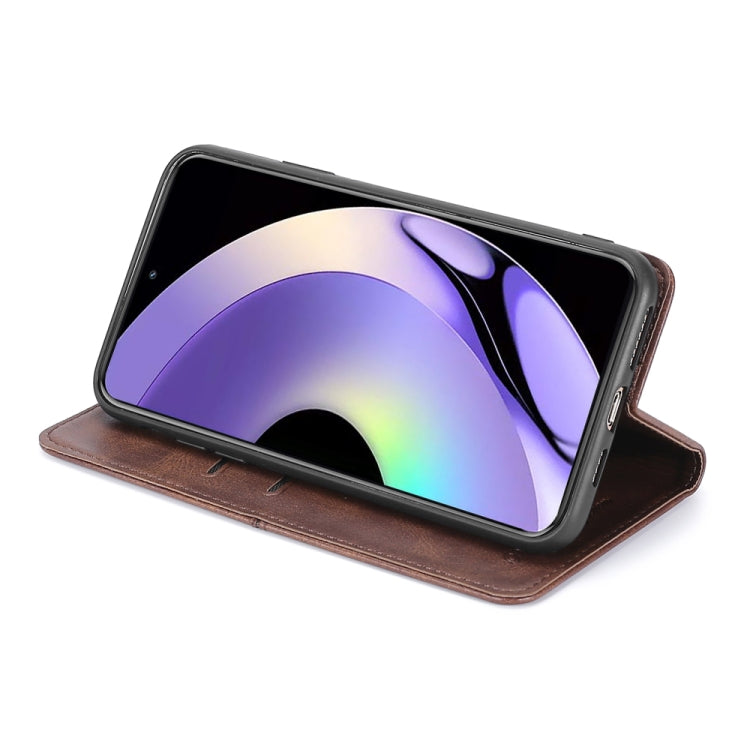 For Realme 10 Pro 5G Cow Texture Magnetic Horizontal Flip Leather Phone Case