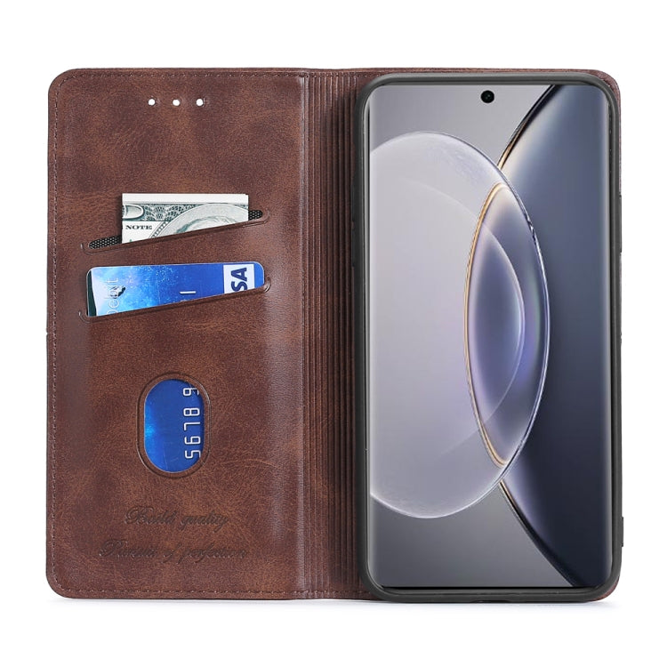 For vivo X90 Pro 5G Cow Texture Magnetic Horizontal Flip Leather Phone Case