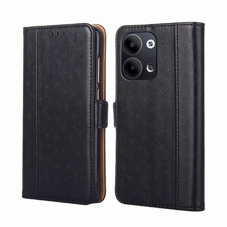 For OPPO Reno9 5G / Reno9 Pro 5G Ostrich Texture Flip Leather Phone Case