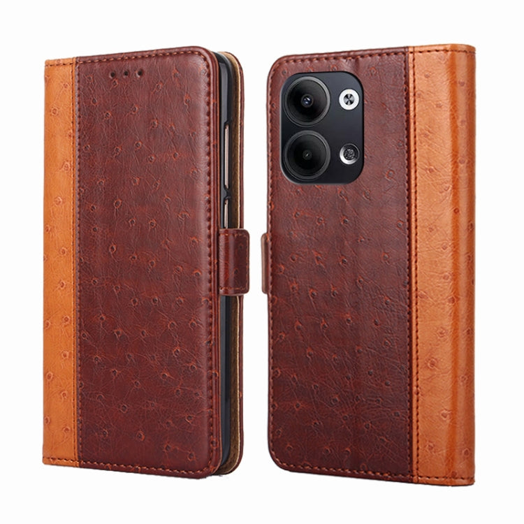 For OPPO Reno9 5G / Reno9 Pro 5G Ostrich Texture Flip Leather Phone Case