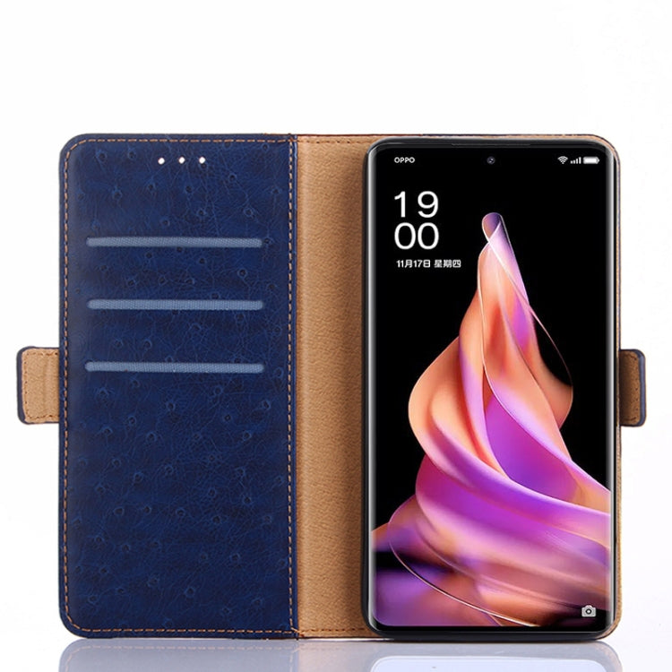 For OPPO Reno9 5G / Reno9 Pro 5G Ostrich Texture Flip Leather Phone Case