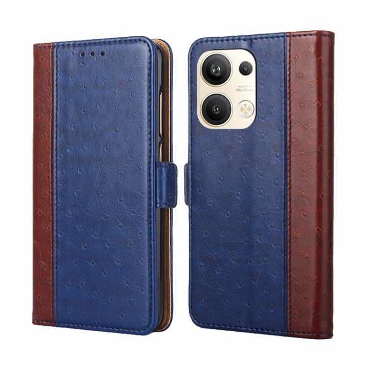 For OPPO Reno9 Pro+ 5G Ostrich Texture Flip Leather Phone Case