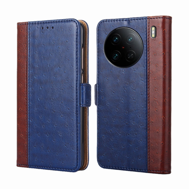 For vivo X90 Pro 5G Ostrich Texture Flip Leather Phone Case