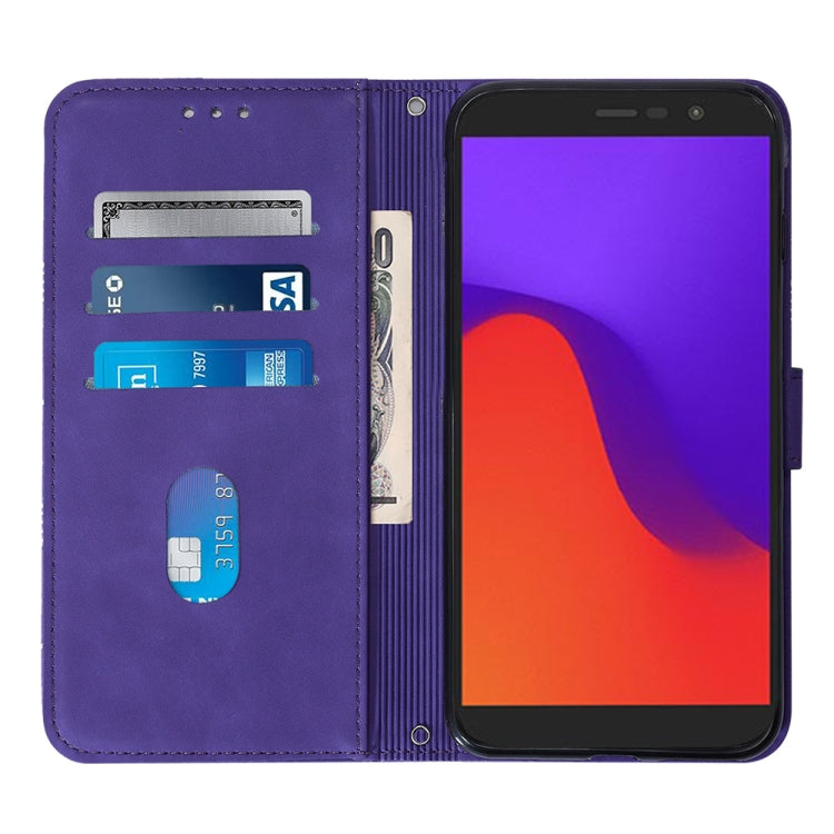 For BLU View 2 2020/2022 Crossbody 3D Embossed Flip Leather Phone Case