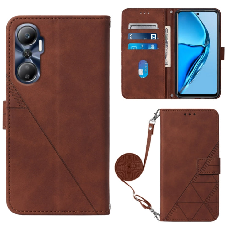 For Infinix Hot 20 4G Crossbody 3D Embossed Flip Leather Phone Case
