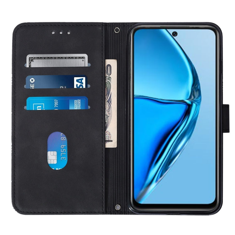 For Infinix Hot 20 4G Crossbody 3D Embossed Flip Leather Phone Case