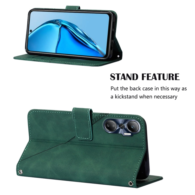 For Infinix Hot 20 4G Crossbody 3D Embossed Flip Leather Phone Case