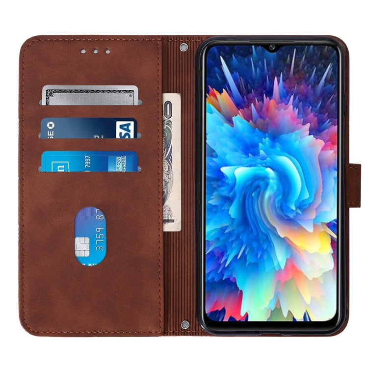 For Infinix Hot 20 5G Crossbody 3D Embossed Flip Leather Phone Case