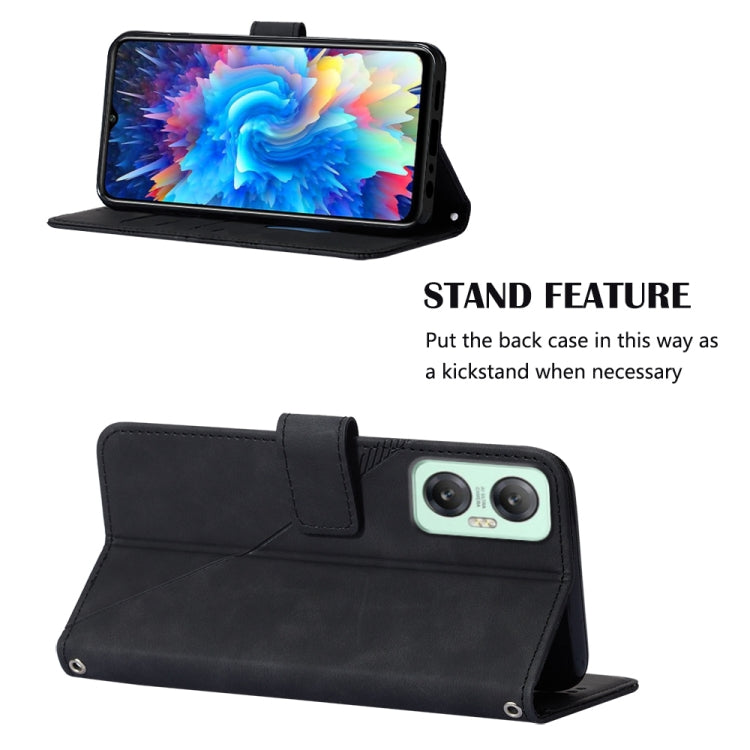 For Infinix Hot 20 5G Crossbody 3D Embossed Flip Leather Phone Case