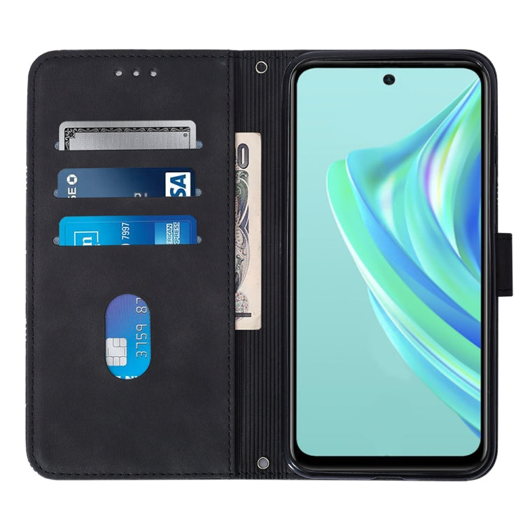 For Infinix Hot 20 Play Crossbody 3D Embossed Flip Leather Phone Case