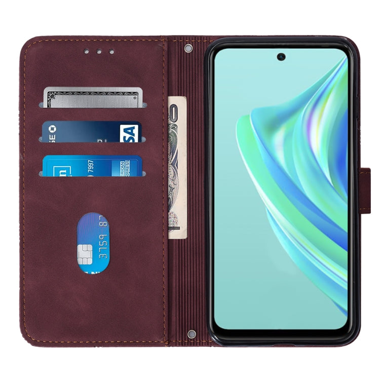 For Infinix Hot 20 Play Crossbody 3D Embossed Flip Leather Phone Case