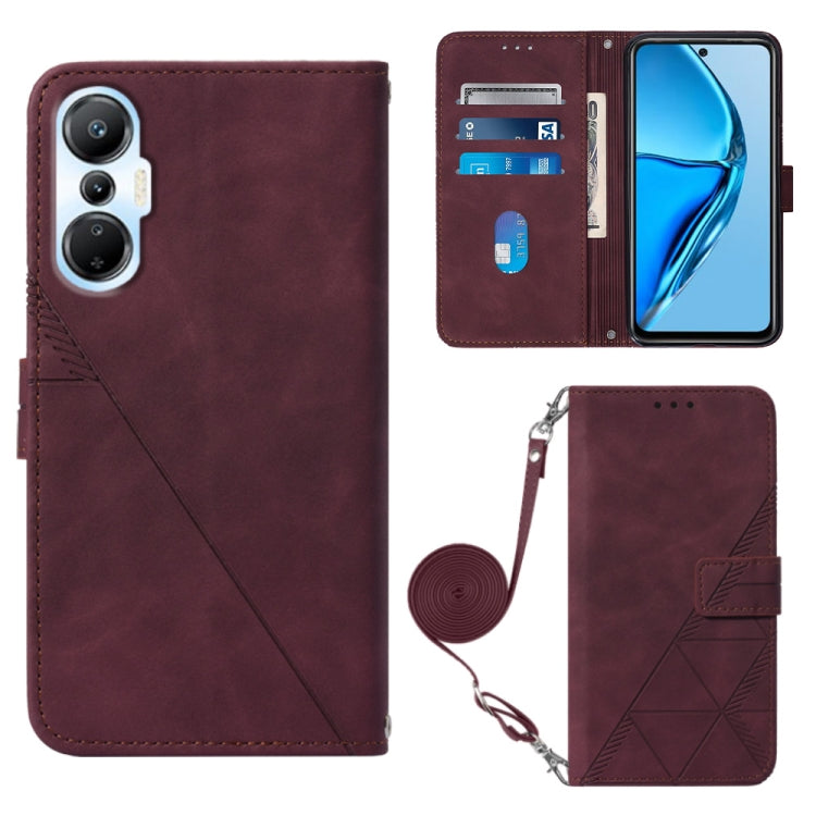For Infinix Hot 20S/20 Pro Crossbody 3D Embossed Flip Leather Phone Case