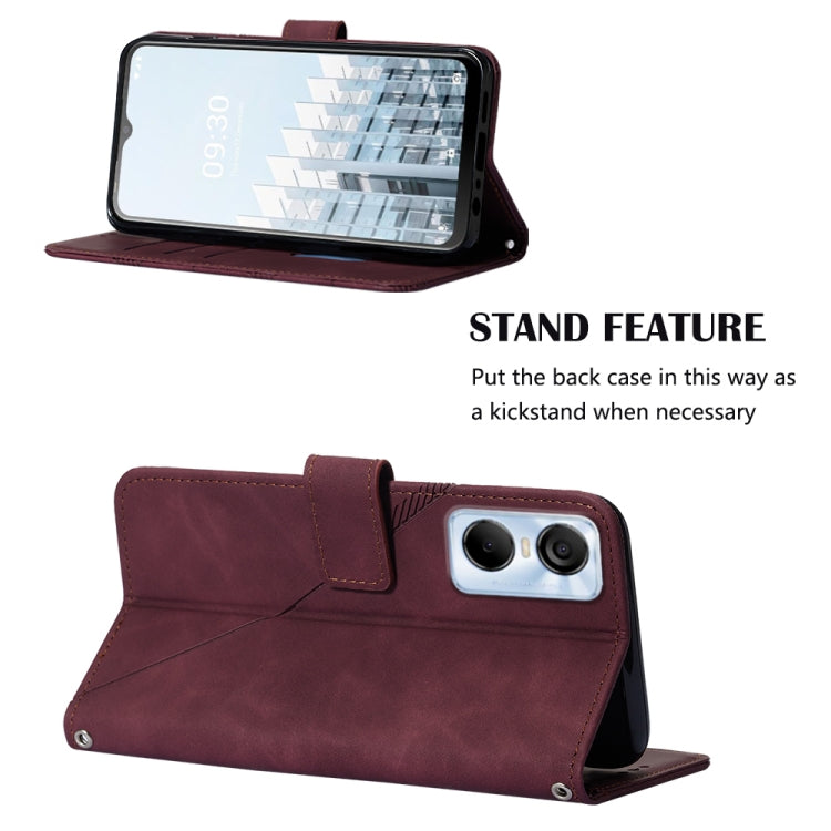 For Tecno Pop 6 Pro Crossbody 3D Embossed Flip Leather Phone Case