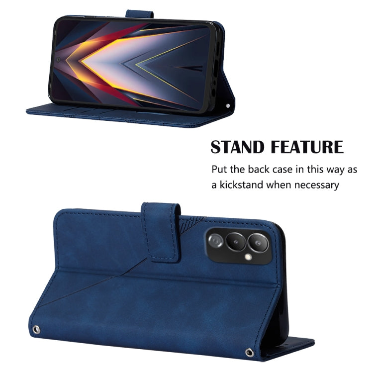 For Tecno Pova 4 Crossbody 3D Embossed Flip Leather Phone Case