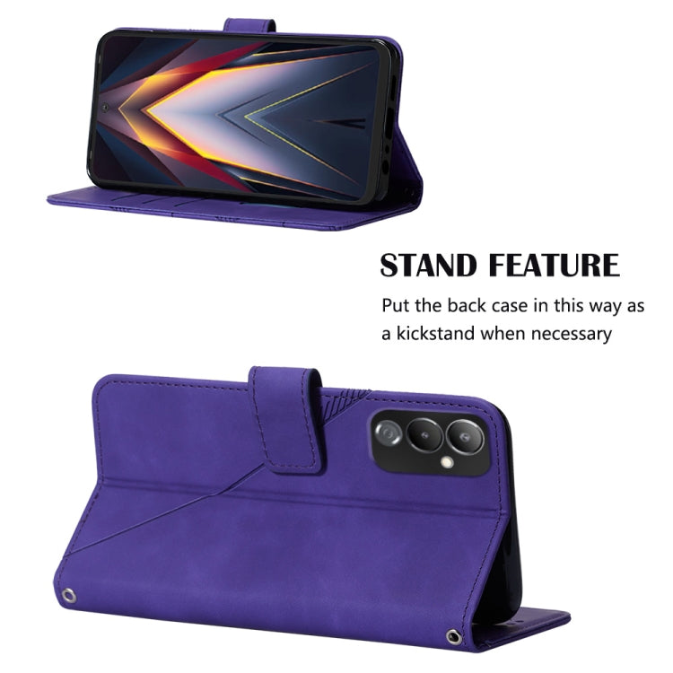 For Tecno Pova 4 Crossbody 3D Embossed Flip Leather Phone Case