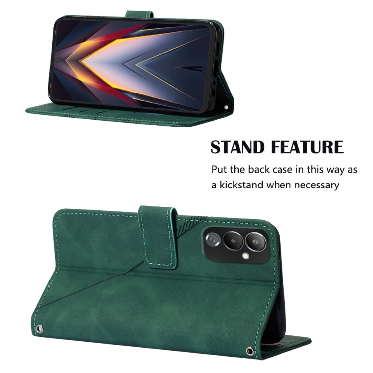 For Tecno Pova 4 Crossbody 3D Embossed Flip Leather Phone Case