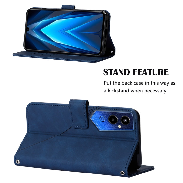 For Tecno Pova 4 Pro Crossbody 3D Embossed Flip Leather Phone Case