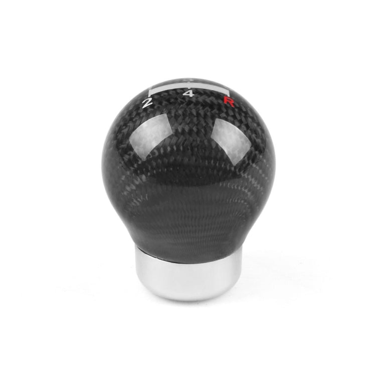 Universal Car Carbon Fiber Gear Shift Knob, 5-speed