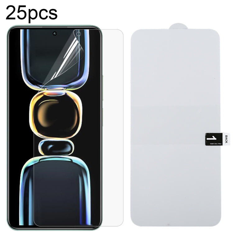 For Xiaomi Redmi K60 25pcs Full Screen Protector Explosion-proof Hydrogel Film
