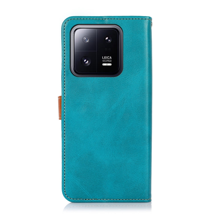For Xiaomi 13 KHAZNEH Dual-color Cowhide Texture Flip Leather Phone Case