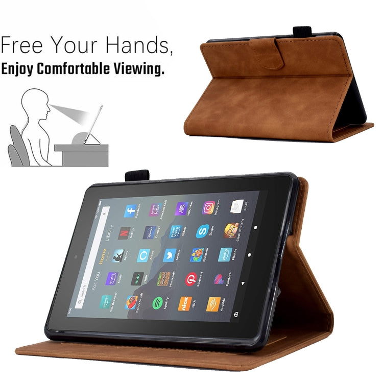 For Amazon Kindle Youth Version 2022 Embossed Smile Flip Tablet Leather Smart Case