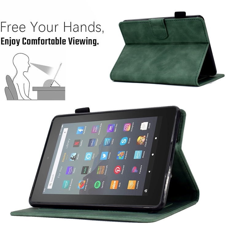 For Amazon Kindle Youth Version 2022 Embossed Smile Flip Tablet Leather Smart Case