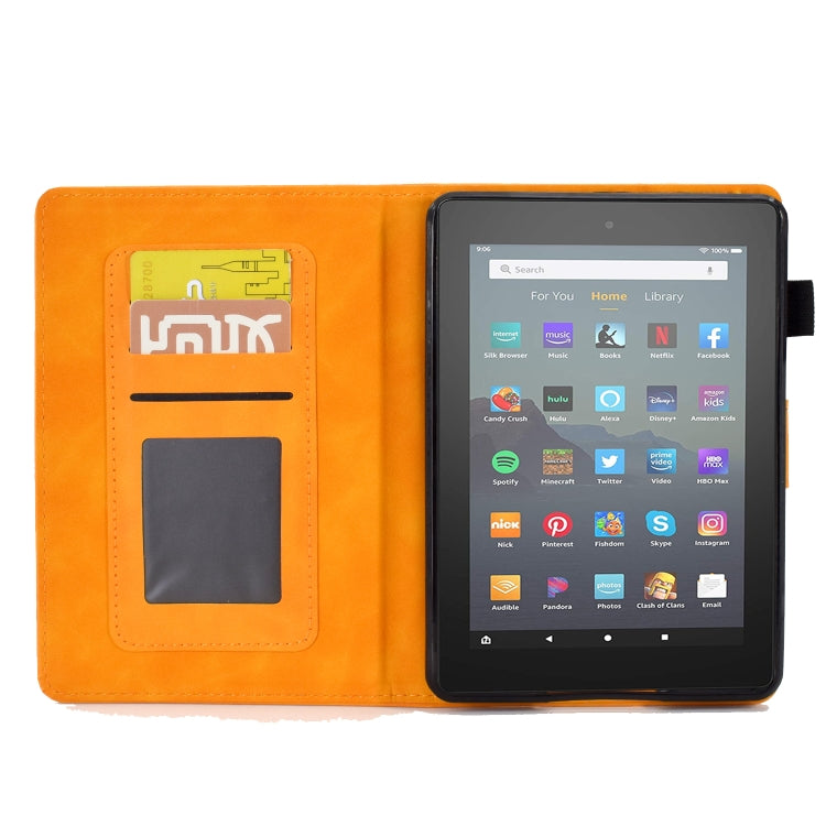 For Amazon Kindle Youth Version 2022 Embossed Smile Flip Tablet Leather Smart Case