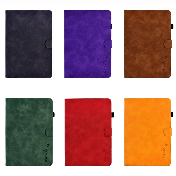 For Amazon Kindle Youth Version 2022 Embossed Smile Flip Tablet Leather Smart Case