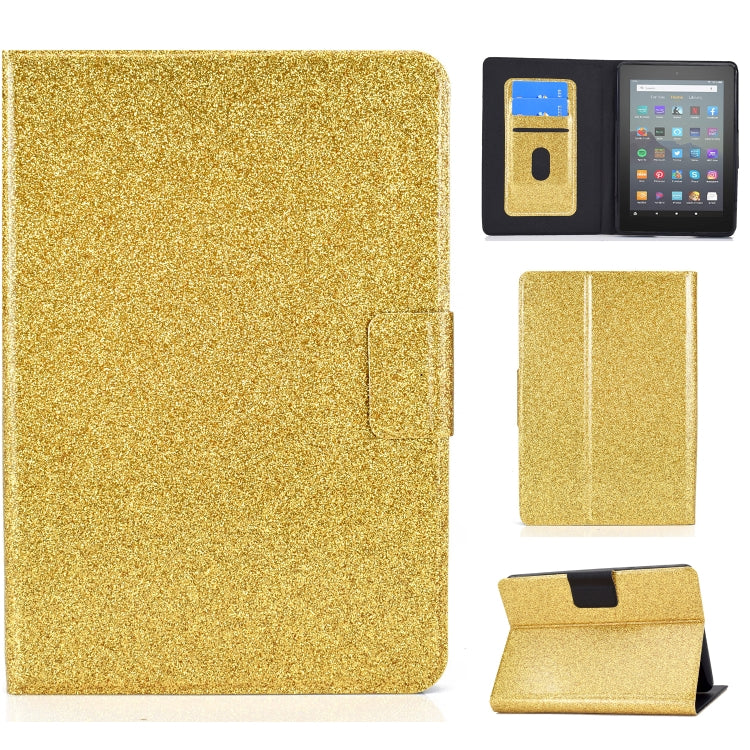 For Amazon Kindle Youth Version 2022 Varnish Glitter Powder Smart Leather Tablet Case