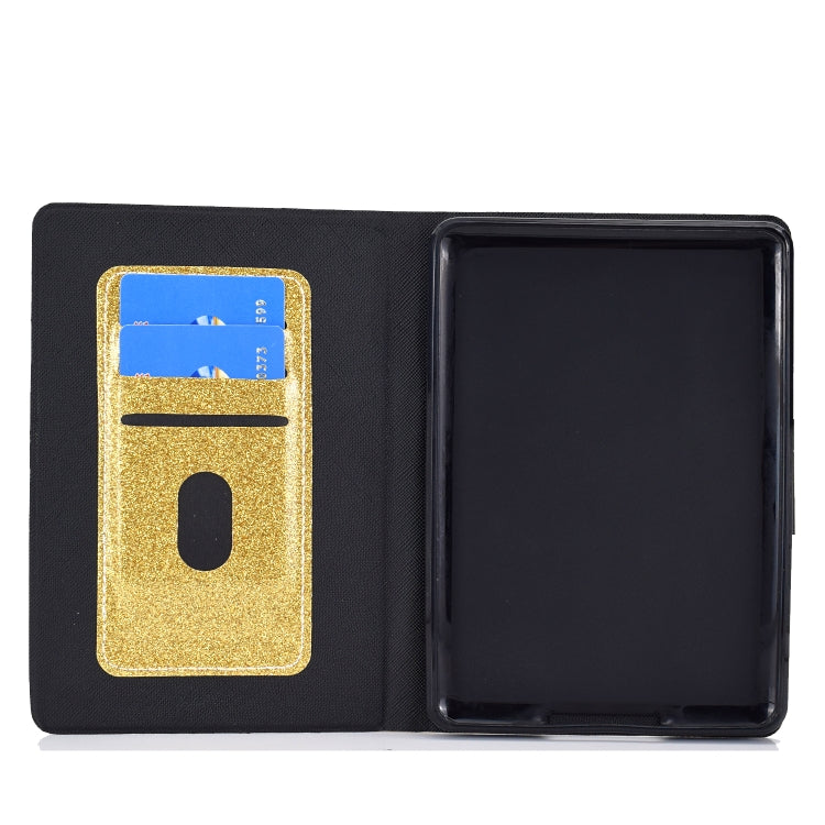 For Amazon Kindle Youth Version 2022 Varnish Glitter Powder Smart Leather Tablet Case