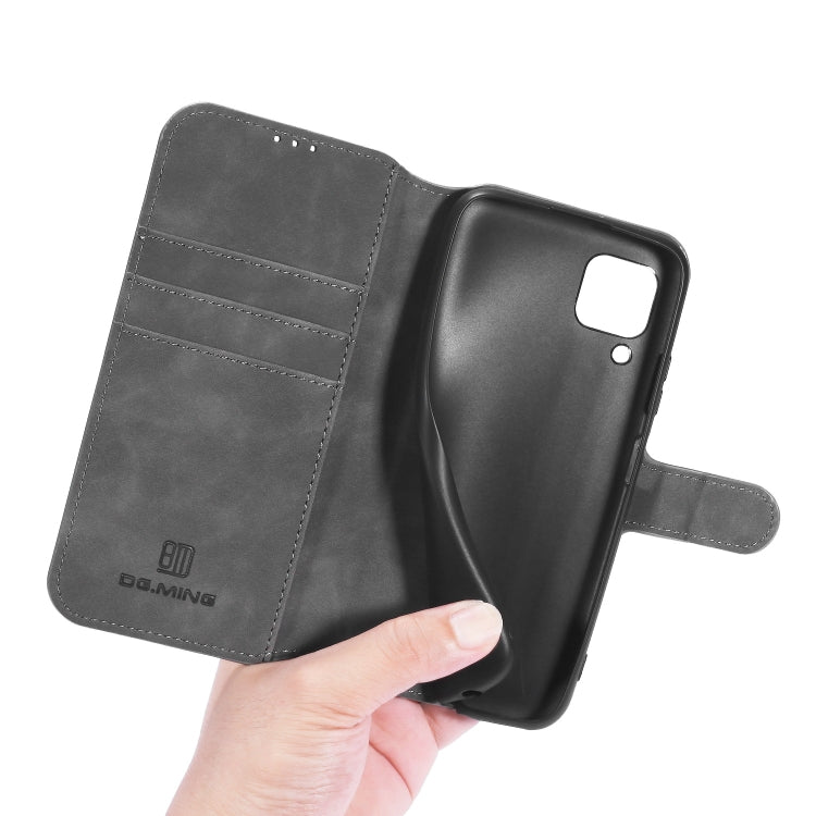 For Huawei P40 Lite / Nova 6 SE DG.MING Retro Oil Side Horizontal Flip Case with Holder & Card Slots & Wallet