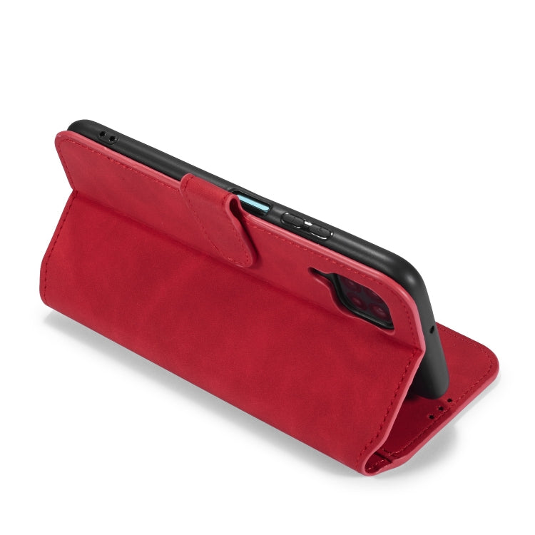 For Huawei P40 Lite / Nova 6 SE DG.MING Retro Oil Side Horizontal Flip Case with Holder & Card Slots & Wallet