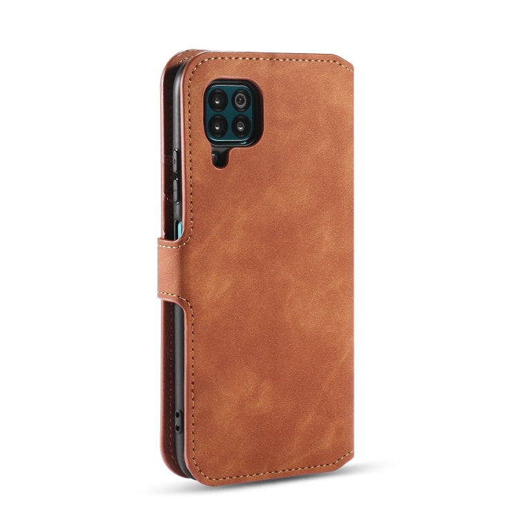 For Huawei P40 Lite / Nova 6 SE DG.MING Retro Oil Side Horizontal Flip Case with Holder & Card Slots & Wallet