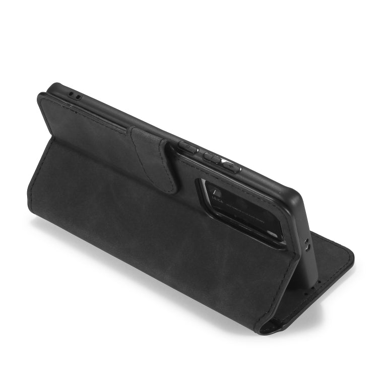 For Huawei P40 Pro DG.MING Retro Oil Side Horizontal Flip Case with Holder & Card Slots & Wallet