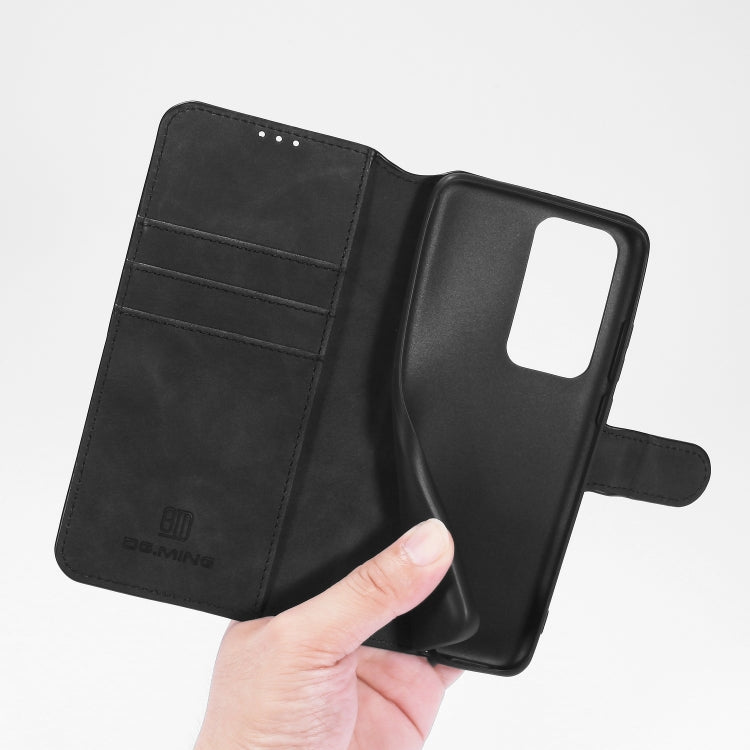For Huawei P40 Pro DG.MING Retro Oil Side Horizontal Flip Case with Holder & Card Slots & Wallet