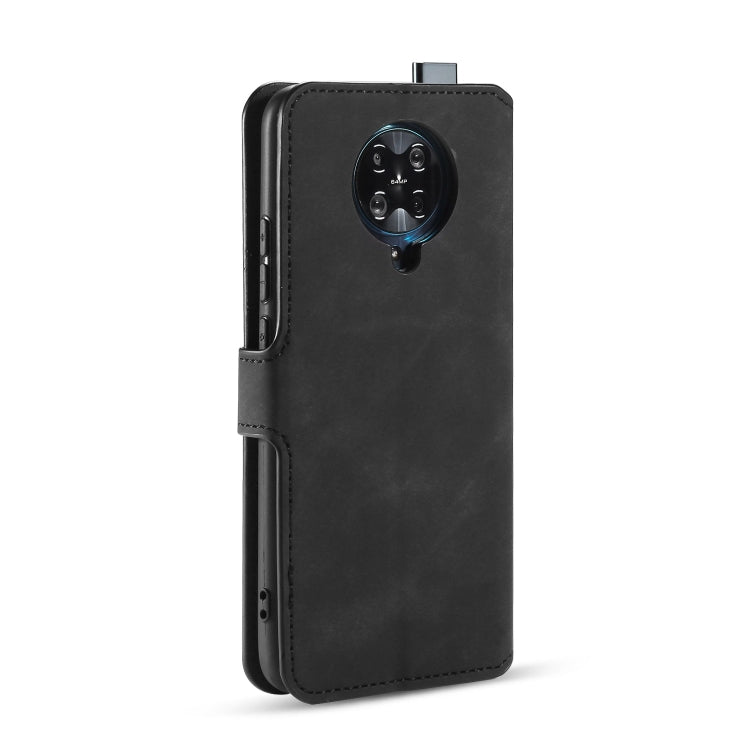 For Xiaomi Redmi K30 Pro DG.MING Retro Oil Side Horizontal Flip Case with Holder & Card Slots & Wallet