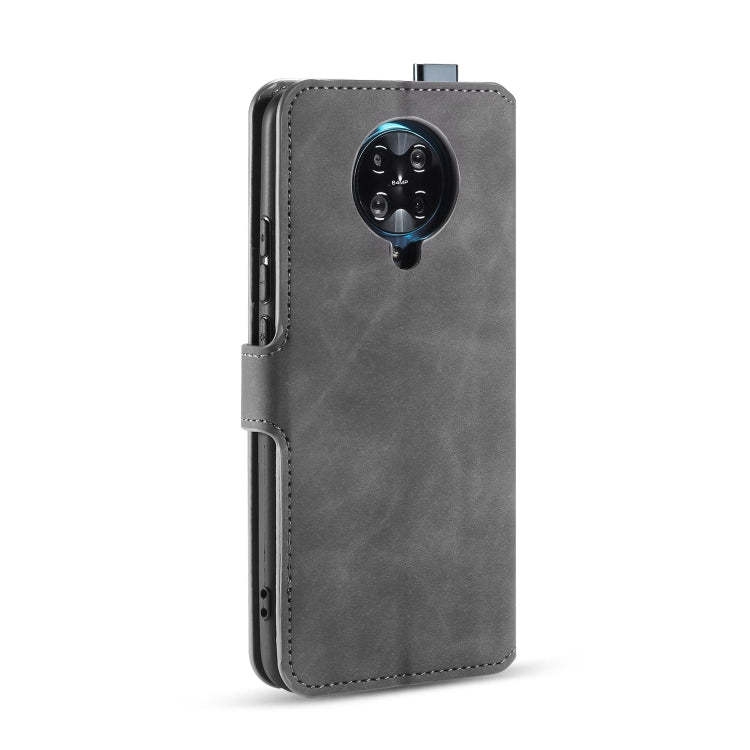 For Xiaomi Redmi K30 Pro DG.MING Retro Oil Side Horizontal Flip Case with Holder & Card Slots & Wallet