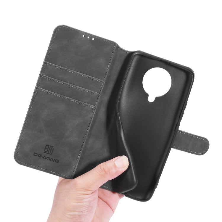 For Xiaomi Redmi K30 Pro DG.MING Retro Oil Side Horizontal Flip Case with Holder & Card Slots & Wallet