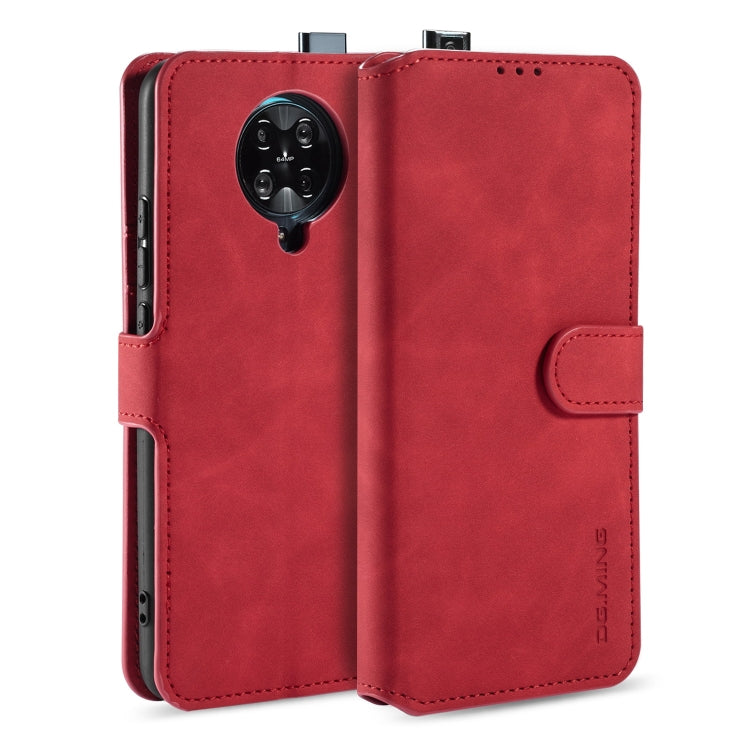 For Xiaomi Redmi K30 Pro DG.MING Retro Oil Side Horizontal Flip Case with Holder & Card Slots & Wallet