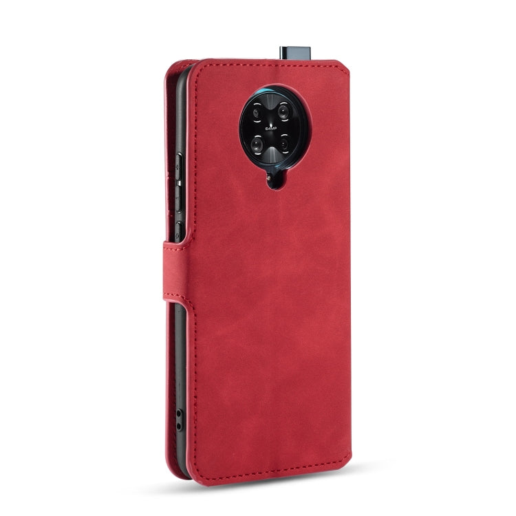 For Xiaomi Redmi K30 Pro DG.MING Retro Oil Side Horizontal Flip Case with Holder & Card Slots & Wallet