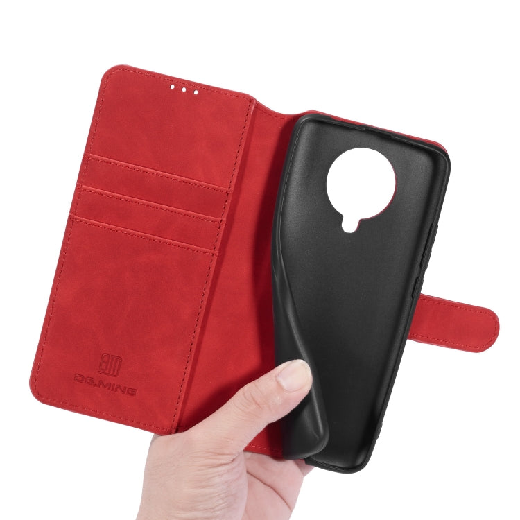 For Xiaomi Redmi K30 Pro DG.MING Retro Oil Side Horizontal Flip Case with Holder & Card Slots & Wallet