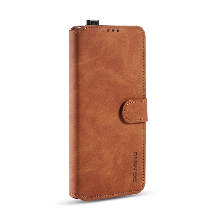 For Xiaomi Redmi K30 Pro DG.MING Retro Oil Side Horizontal Flip Case with Holder & Card Slots & Wallet
